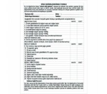 Risk Değerlindirme Formu